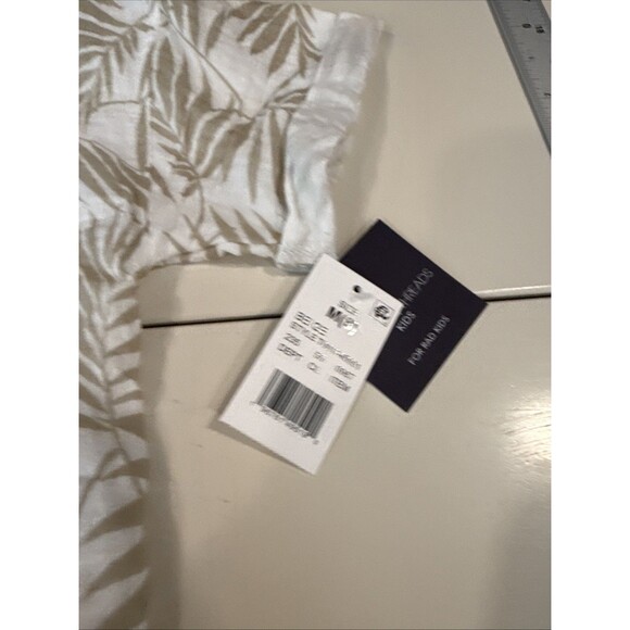 Grayson Threads Kids Girls Size M(8) Top & Shorts White And Tan 2 PC Set - Picture 2 of 14